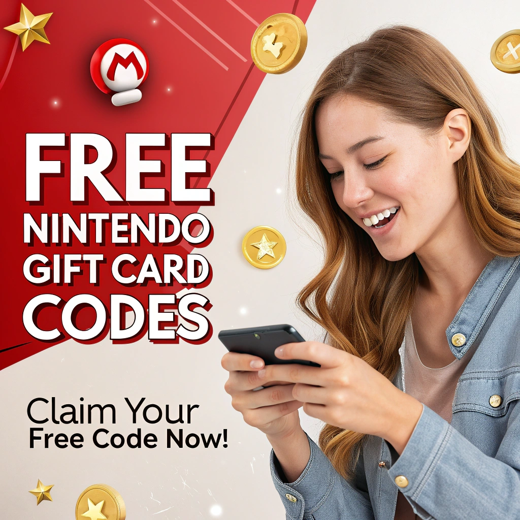 Grab Your Daily Updated Free Nintendo Gift Card Codes Now – 100% Working Methods (2025 Guide)